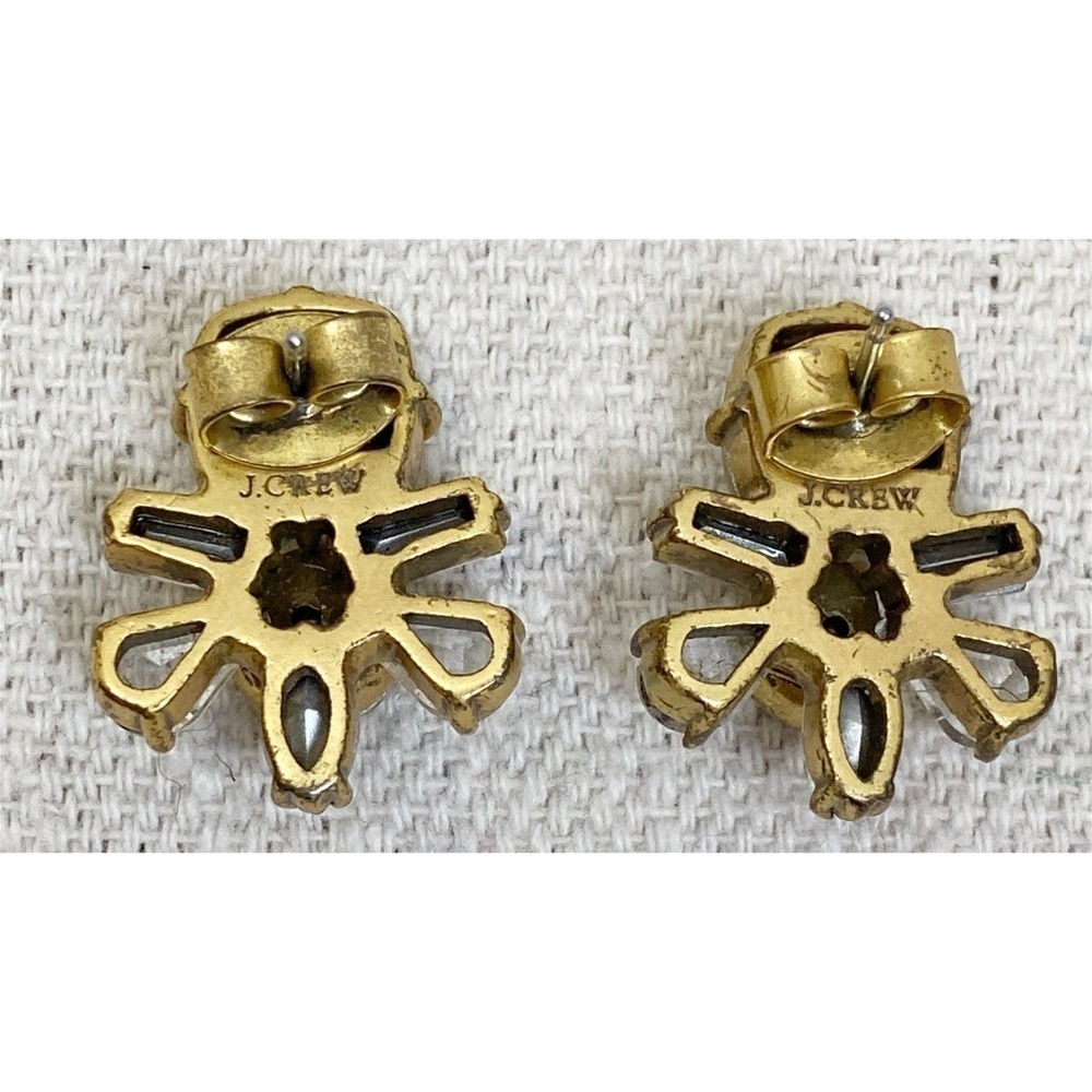 J Crew Rhinestone Cluster Earrings - Picture 2 of 3